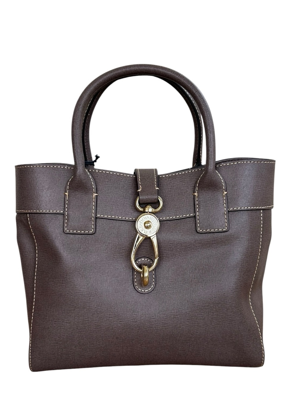 NWT Dooney & Bourke Saffiano Leather Cara Tote in Elephant Gray K9866921
